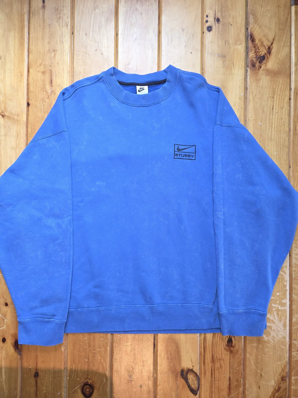 Nike x Stussy Blue Crewneck Sweatshirt Size XXL